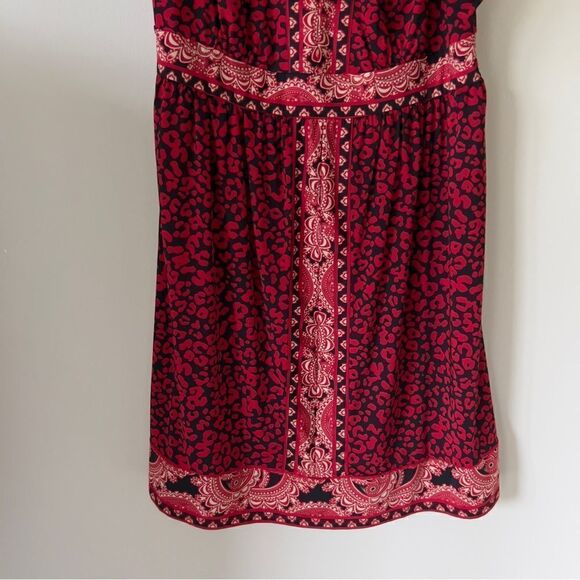 INC Women’s Sleeveless Black Red Cheetah Print Stretch Dress Large Petite - Picture 6 of 7